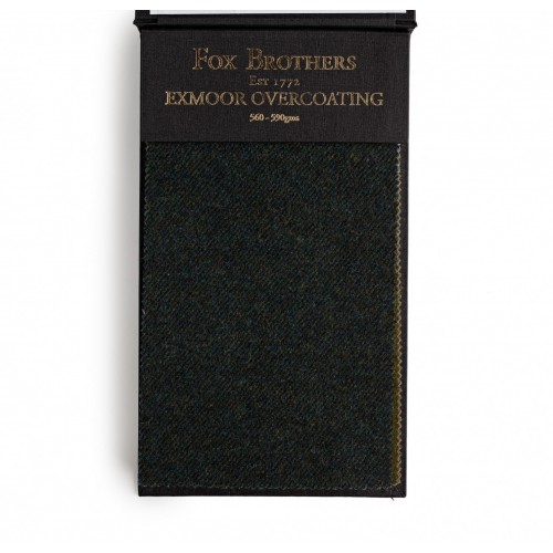 Exmoor Overcoating Dark Moss Twill